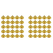 50 Piezas de Oro  Soporte de Bandera de Mano Base de Mesa Base de Bandera Bar Restaurante Fiesta Conferencias Decoración de Pantalla de Escritorio