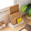 2X Cutting Boards Holder, Organizer Pantry Rack Bakeware Holder Chopping Board Kitchen Countertop Storage White 2