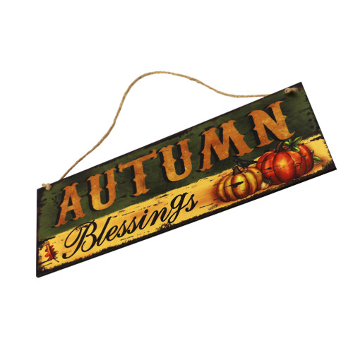 2St Sfeervolle Thanksgiving Mdf Deurborden, Henneptouw, Decor 2