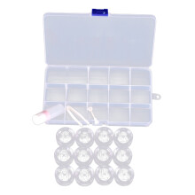 2St Duurzame Lensbox Transparant Voor Contactlensopslag Met Pincet
