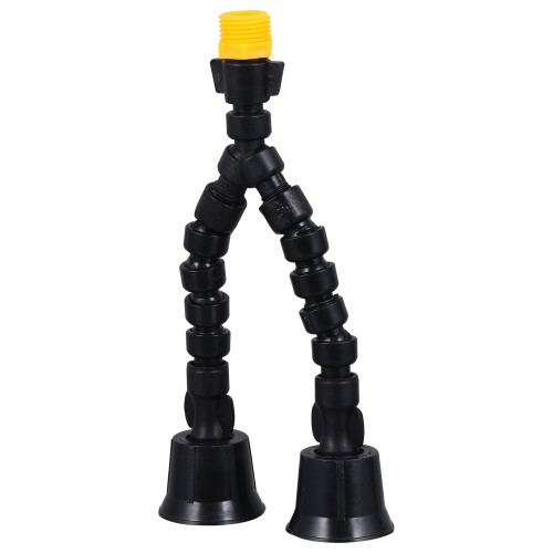 2St Sproeiknop Plastic Dubbele Kop Nevelkoeling Sproeier 1