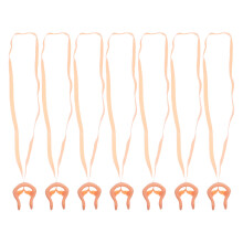 7Pz Clip Naso Silicone Chiaro, Nuoto Adulti Con
