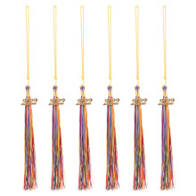 6St Afzetting Afstudeer Hoed Kwast Decor Kwasten Metalen Accessoires