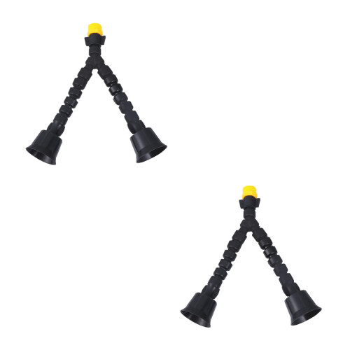 2St Sproeiknop Plastic Dubbele Kop Nevelkoeling Sproeier 2