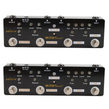 2X MOSKY Sol918 5-In-1 Guitar Multi-Effect Pedal Distortion Delay Reverb Overdrive Effect Pedal FX Loop Metal Shell