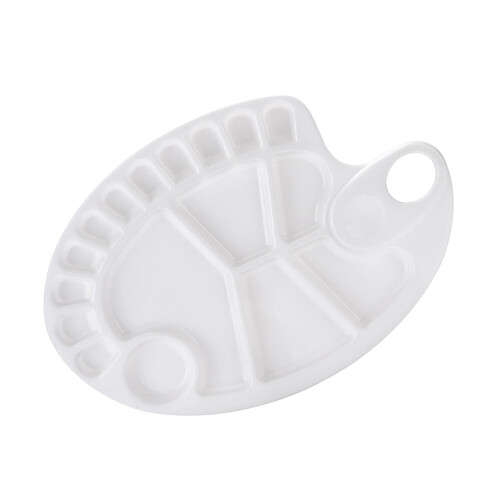 6St Vis Palet Plastic Voor Kunstenaars Kleurmixen