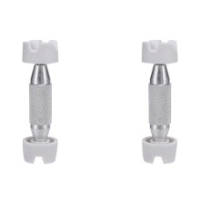 2X Guitar Repair Brace Tools Guitar Sound Repair Stand Holder for Acoustic Guitar Luthier Supplies DIY Silver+White