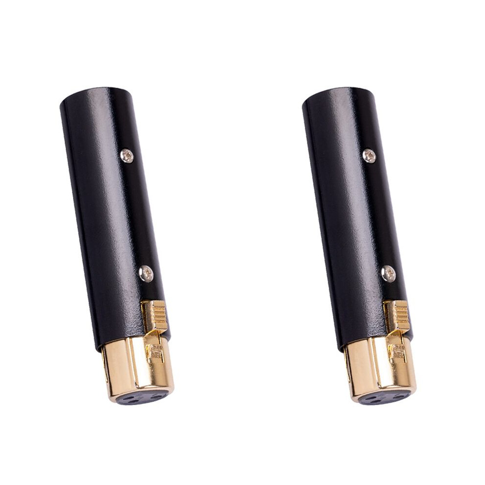 2X Xlr 3 Pin Female To Xlr 3 Pin Male Adaptor,Audio Interfaces,For Stereo Microphone Cable 6031368694840