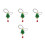 4St Groene Cartoon Rearview Hanger Auto Decor Accessoires 4
