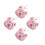 4St Kleine Roze Portemonnee Soft Wallet 5