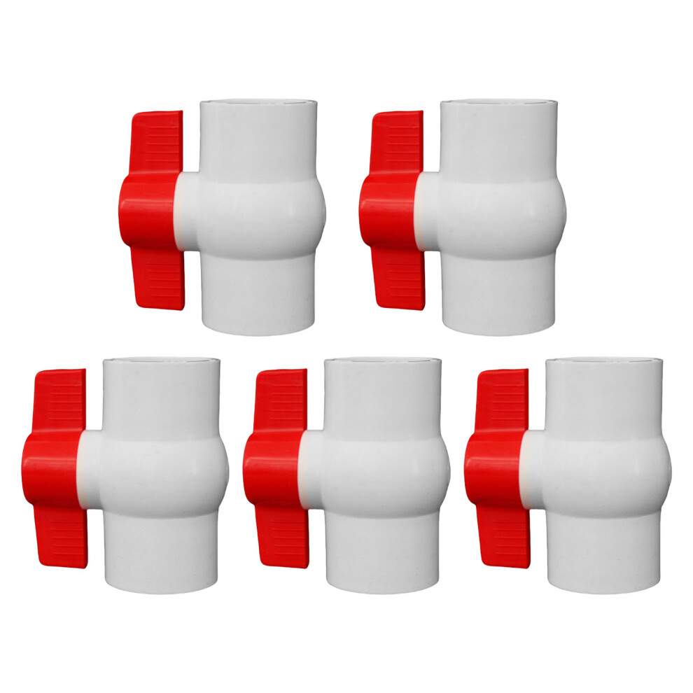 5Pcs 2Inch Pvc Round Valves Easy Installion For Tank And-32Mm 7732000567162