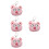 4St Kleine Roze Portemonnee Soft Wallet 8