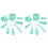 2Sets Kindertandarts Speelset Plastic Groen Met Speelarts 4