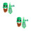 2Sets St Patrick's Hoed En Moustache Set Van Stoffen Decor 9