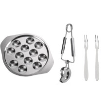 2Set Piastra Con 12 Clip E Forchette Per