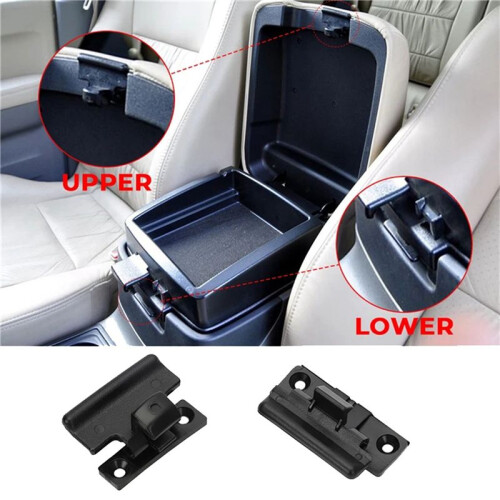 4X Upper & Lower Armrest Box Lock Cover Console Container  Snaps for  Pajero V73 V75 V77 V93 V97 1