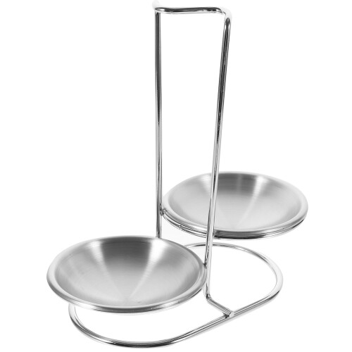 2Sets Küchenlöffelhalter Silber