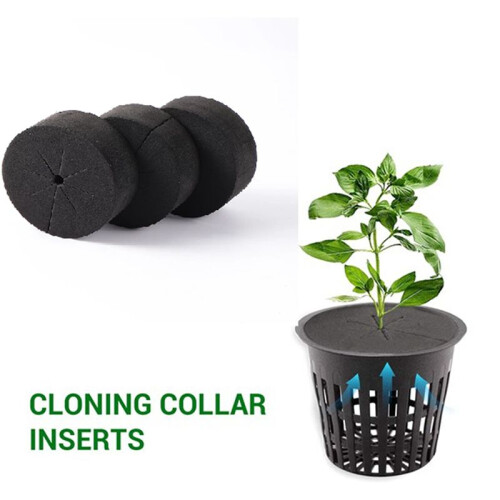 210Pcs Garden Clone Collars Neoprene Inserts Sponge Block para 2 Polegada Net Pots Hydroponics Systems e Plants Root Sponge 1