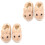 2Paren Beige Slippers Met Antislip En Konijn 3