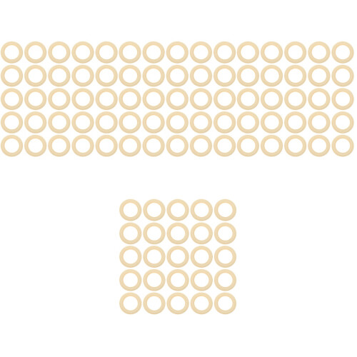 100St DIY Ringen Macrame Onbewerkt Beige Voor Sieraden En Decor 2