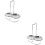 2Sets Küchenlöffelhalter Silber 8