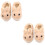 2Paren Beige Slippers Met Antislip En Konijn 6