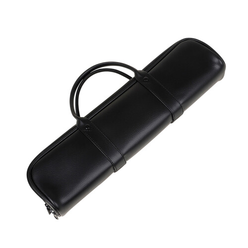 2Pz Borsa Custodia in Pelle Nera Per Flauto, Protettiva E Portatile