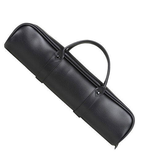 2Pz Borsa Custodia in Pelle Nera Per Flauto, Protettiva E Portatile 1