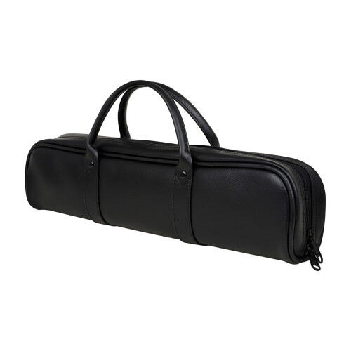2Pz Borsa Custodia in Pelle Nera Per Flauto, Protettiva E Portatile 2