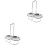 2Sets Küchenlöffelhalter Silber 5