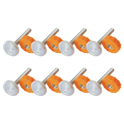 16Pz Kit Viti E Bulloni Per Cancelli Sicurezza ABS Arancione 2