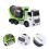 2Pz Piccoli Betoniere Pull Back Verde Costruzione 11