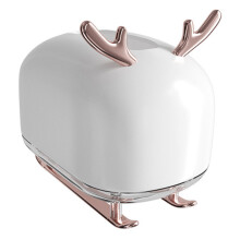 3Pz Porta Fazzoletti Bianco ABS Decorativo E Per Casa Auto