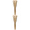 2Pz Corno Portatile Oro Materiale Accessorio 5