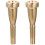 2Pz Corno Portatile Oro Materiale Accessorio 2