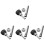 4Sets Ersatzteile & Mutter Set Mehrfarbig Haltbar 2