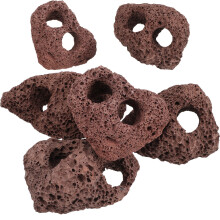 18Stk Volcanic Rocks Aquarium Wasserpflanzen Halter Dunkelbraun