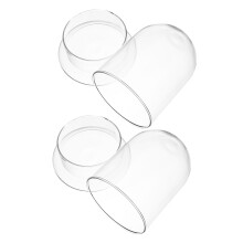 4Stk Transparentes Terrarium Für Mikrolandschaft DIY Und