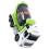 2Pz Piccoli Betoniere Pull Back Verde Costruzione 3