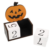5Stk Mehrfarbiger Holz Kalender Für Schreibtisch Und Zuhause