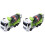 2Pz Piccoli Betoniere Pull Back Verde Costruzione 4