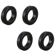 4X Transformator Drosselspulenteile Torus Ferritkern AS225-125A Schwarz