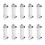 10X Black Adjustable Knob 0.1-1 GPM Panel Type Water Flow Meter LZM-15 1