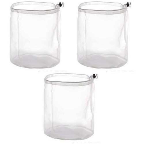 3Pz Sacchetti Mesh Trasparenti Con Coulisse Ergonomici 2