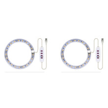 2X LED Grow Light Full Spectrum Phyto Grow Lamp USB Angel Ring Lamp for Succulents, Flower Plants Growth (Sunshine)