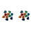 20 Pcs Stylish Colorful Celluloid Guitar Pick 0.47mm 1