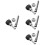 4Sets Ersatzteile & Mutter Set Mehrfarbig Haltbar 6