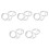 5X Glasses Shape Straw to Drink - Clear 1