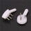 60 Pcs Plastic Heavy Wall Picture Frame Hooks Hangers 3-Pin Small White 6