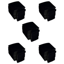 50 Piezas Enfriador de Lata de Cerveza de Neopreno Copa de Bebida Manga de Botella Cubierta de Envoltura Aislante Nuevo Negro